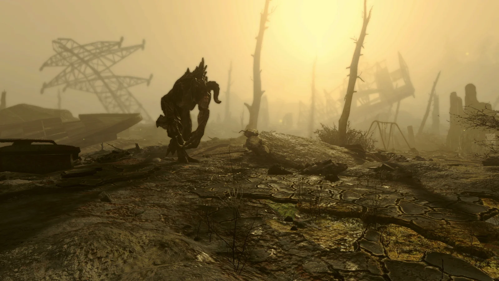 Fallout 4 : une créature dans les Terres désolées baignées de soleil