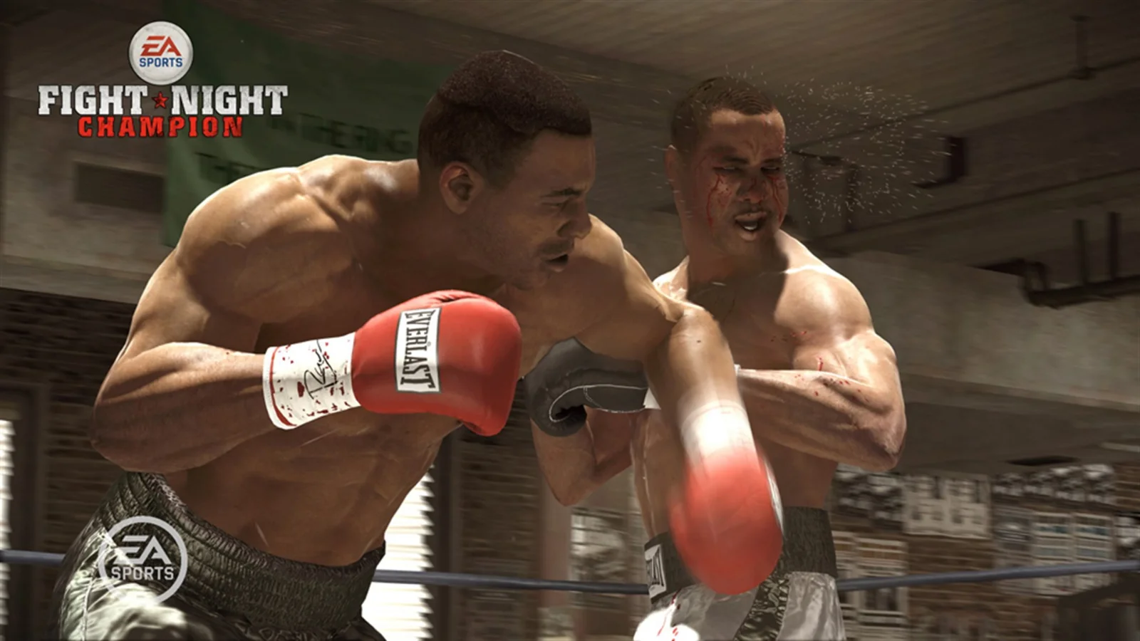 Capture officielle de Fight Night Champion, un crochet en plein combat