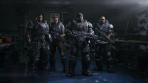 Une escouade de soldats de la COG dans Gears of War: E-Day