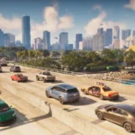Une autoroute de Vice City dans GTA VI