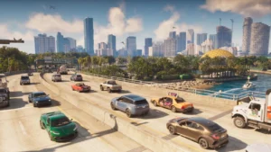 Une autoroute de Vice City dans GTA VI