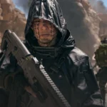 Modern Warfare 4 saison 1, un opérateur en cagoule dans un canyon