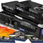 Cartes graphiques MSI GeForce RTX 50 et codes Steam, visuel officiel du Pack Automne