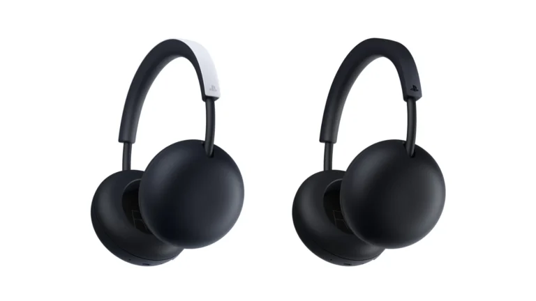 Le casque sans fil PlayStation Pulse en blanc et en noir minuit