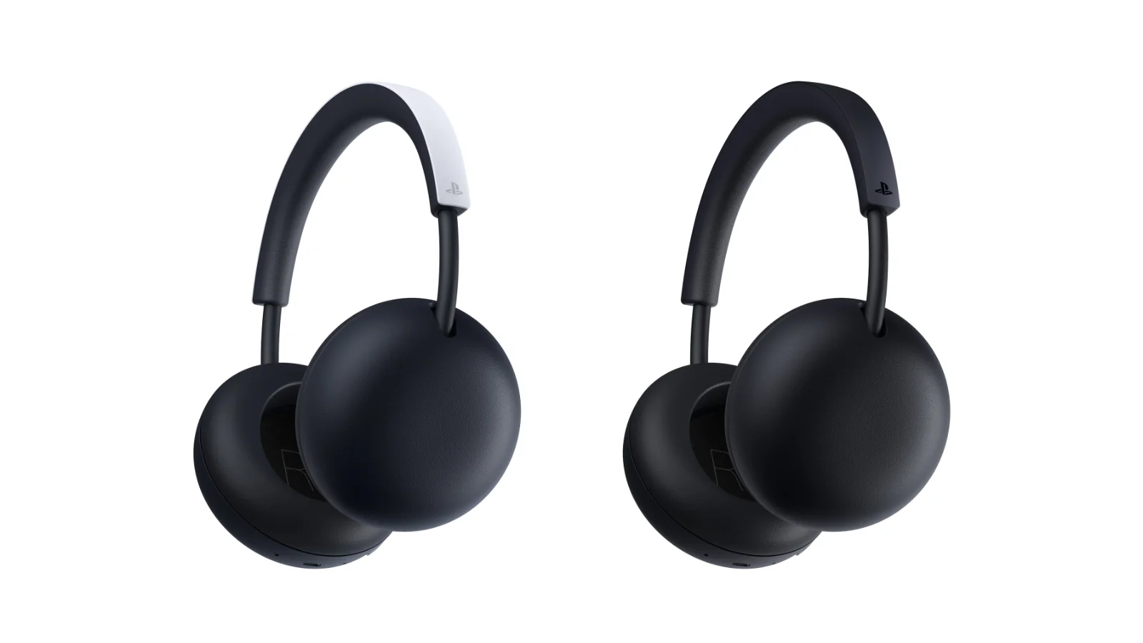 Le casque sans fil PlayStation Pulse en blanc et en noir minuit