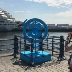 Une reproduction de PokéStop au Pokémon GO Park de Yokohama en 2017