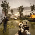 Un combat au bord d'une rivière dans PUBG: Battlegrounds