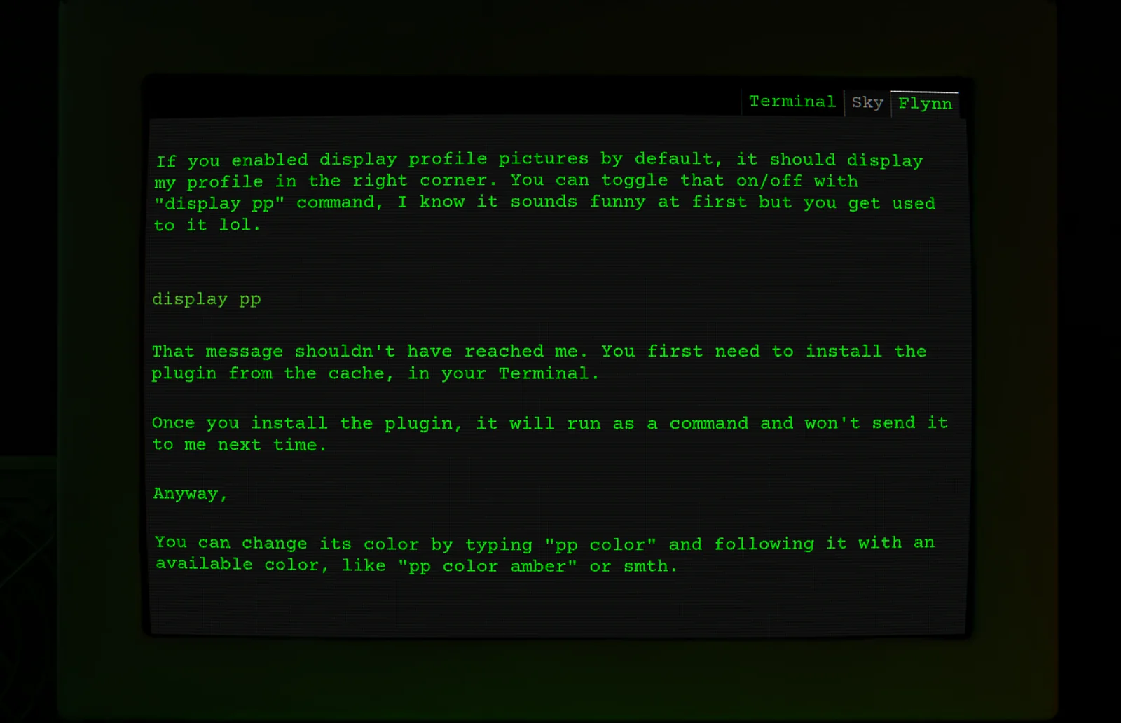 Message dans Radiotext