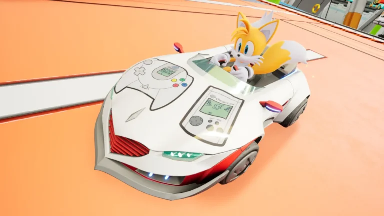 Sonic Racing CrossWorlds : Tails au volant de la Dreamcast du pack SEGA Consoles