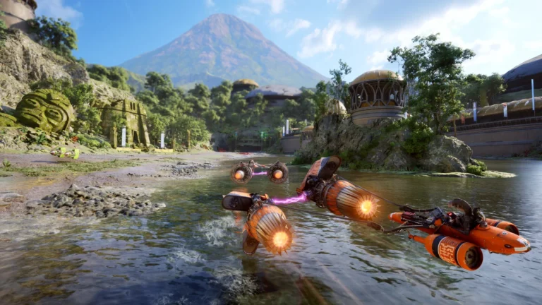 Star Wars Galactic Racer, course de podracers au bord de l'eau