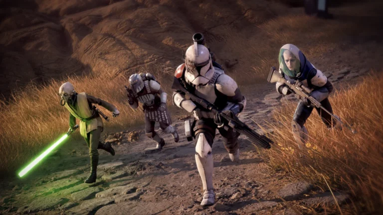 Une escouade de clones et une Jedi dans Star Wars Zero Company