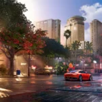 Une voiture dans une rue d'Honolulu dans The Crew Motorfest