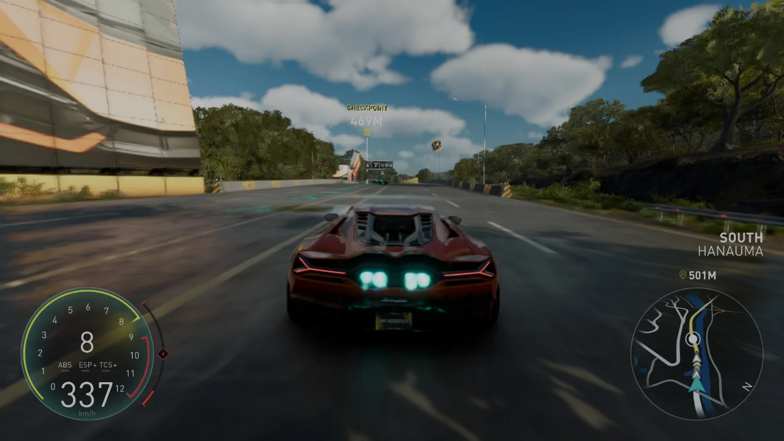 Une Lamborghini lancée à 337 km/h dans The Crew Motorfest sur Switch 2