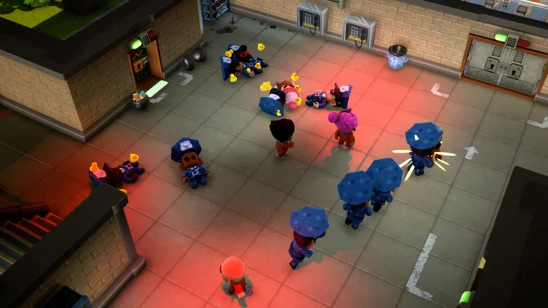 The Escapists 3, une émeute dans la cour de la prison vue en 3D