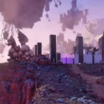 The Talos Principle 3 : paysage désertique rose de l’Anomalie