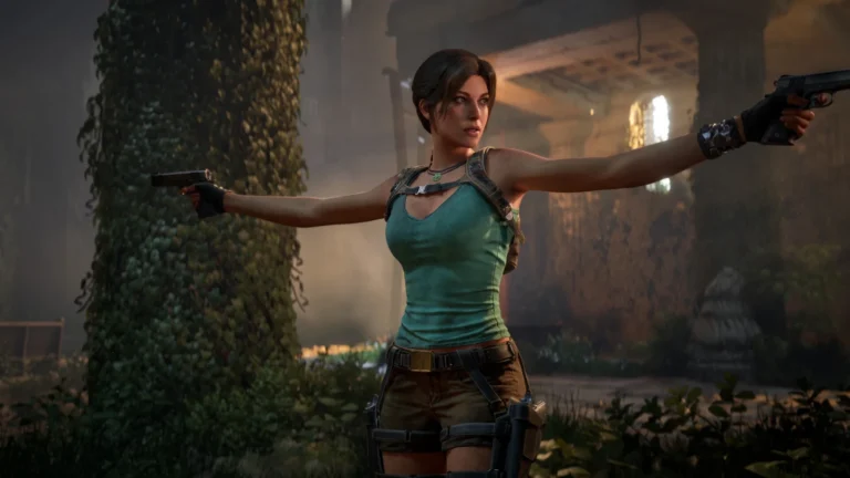 Tomb Raider: Legacy of Atlantis, Lara Croft armée de ses deux pistolets