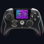 Manette Turtle Beach Stealth Ultra II vue de face, écran tactile allumé