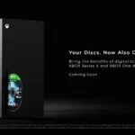 Xbox Series X et le slogan Your Discs. Now Also Digital., visuel de Disc to Digital