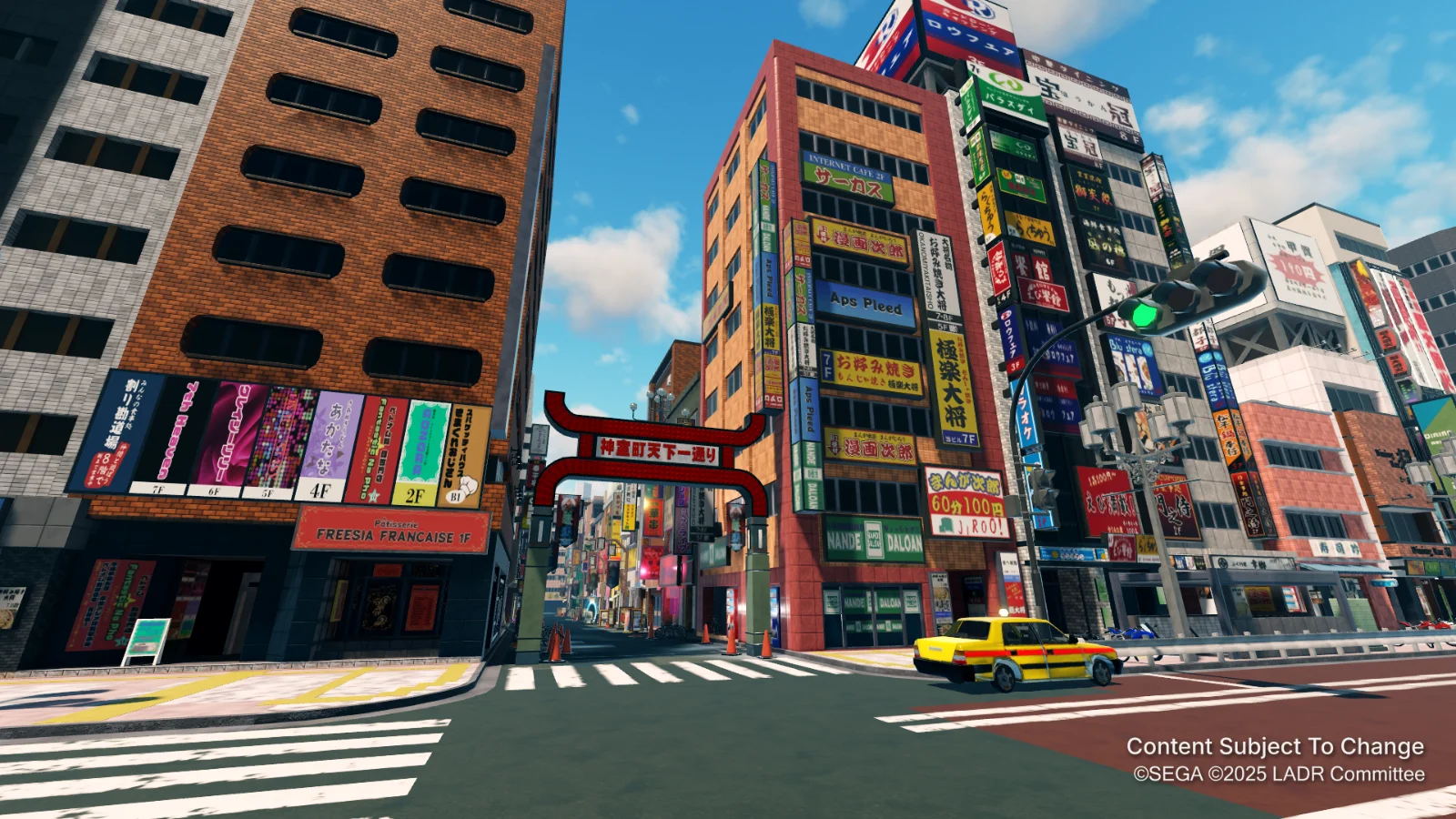 Yakuza Blocks: Like a Dragon, Tenkaichi Street et son portail rouge reconstruits sur Roblox