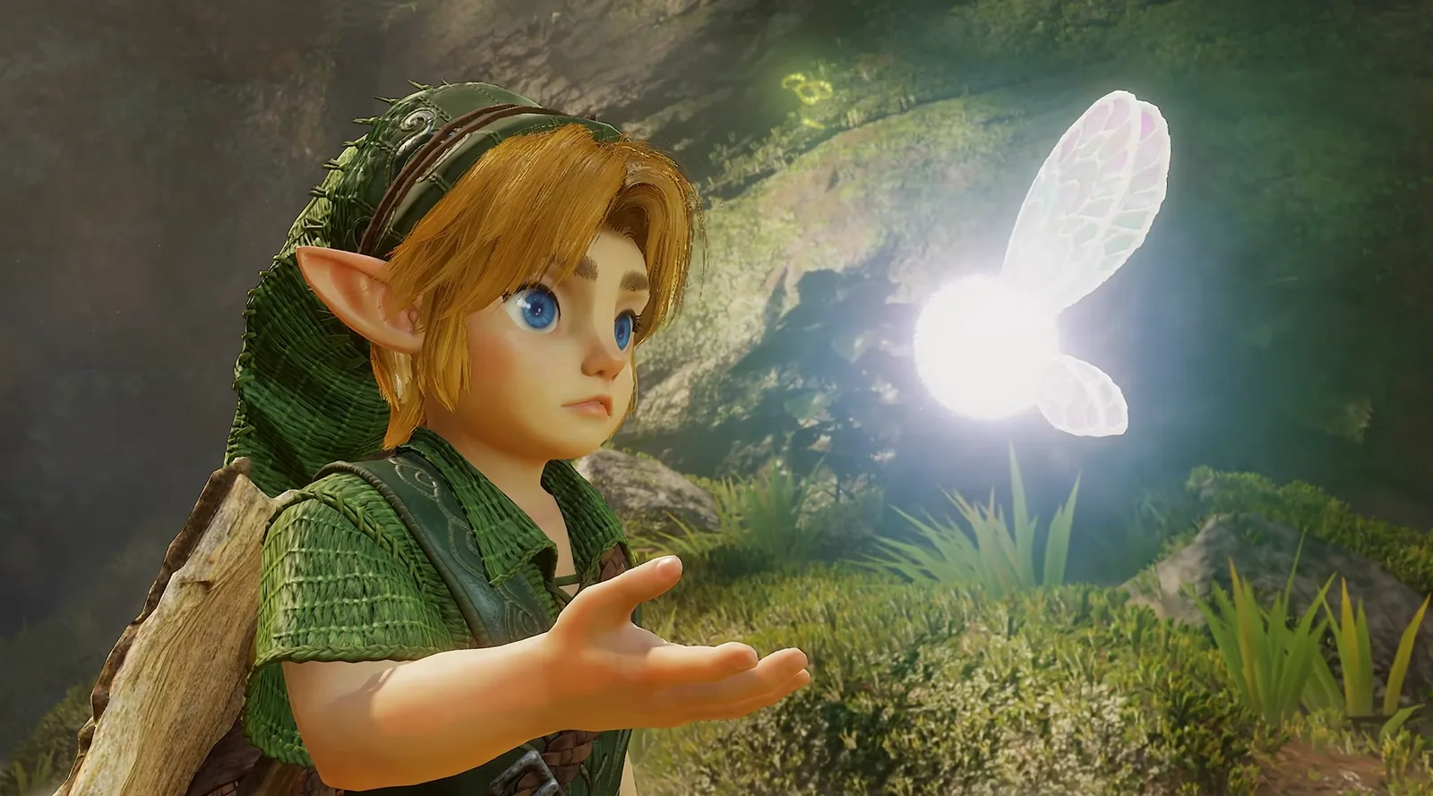 Link enfant et la fée Navi dans le remake Switch 2 de Zelda: Ocarina of Time