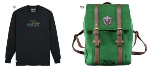 Tee-shirt manches longues Yoshi et sac à dos The Legend of Zelda